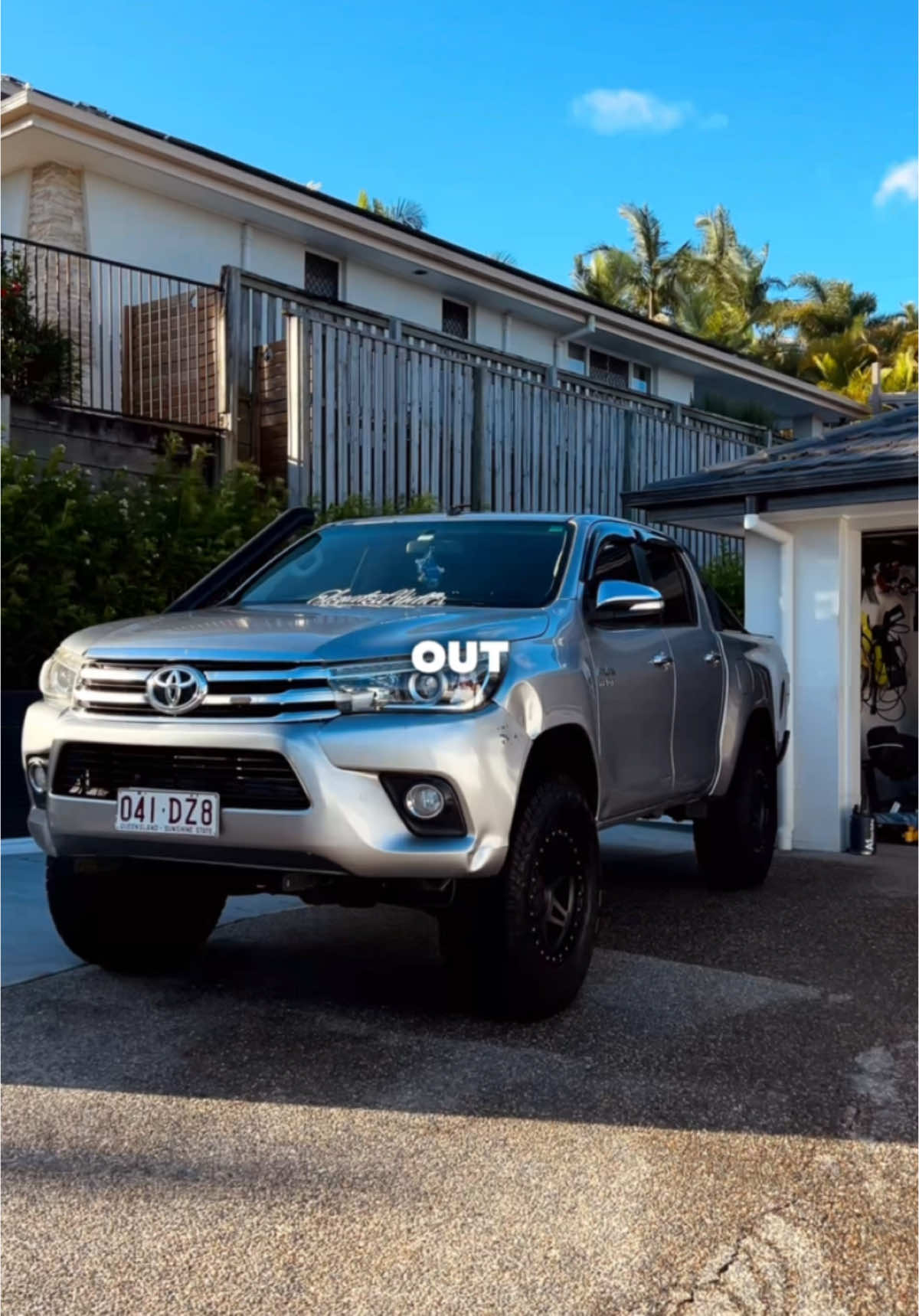 Toyota HiLux exterior in driveway